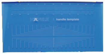 Handle template, a decorative hardware accessory