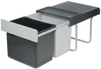 Double-bin waste sorter, HAILO Tandem 36 - 2 x 18 litre capacity