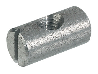 Joint connector, Steel, with M6 thread, centric