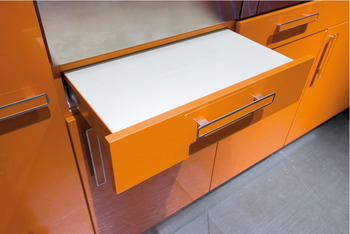 Pull-out table fitting, steel, 20 kg, without worktop