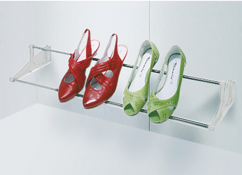 Shoe rack, Continuously width adjustable