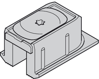 Track end piece, with swivel lugs