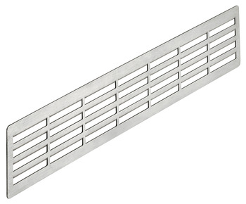 Ventilation grill, Stainless steel, straight-edged, rounded corners
