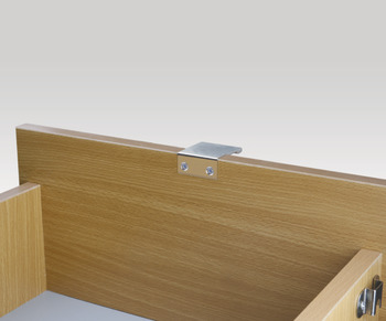 Furniture handle, Edge pull handle, aluminium