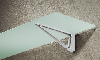 Shelf support with tightening clamps, Triangular