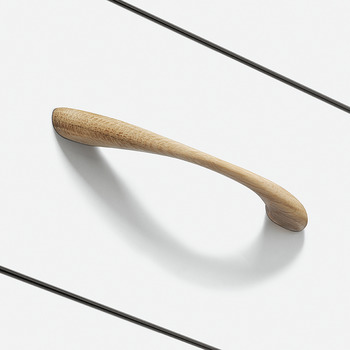Furniture handle, Bow handle, unfinished wood