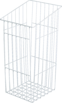 Laundry basket, stackable, with slanted edge