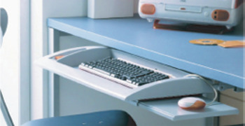 Keyboard and mouse tray
