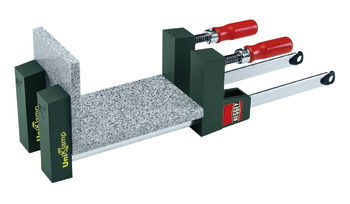 All-purpose clamp, BESSEY Uni Klamp, for clamping or spreading of sensitive surfaces