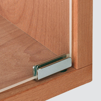 Simplex-Inset Glass Door Hinge, Opening Angle 110°