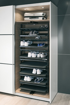 Shoe rack, pull-out