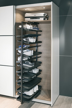 Shoe rack, pull-out