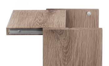 Rail, With dovetail groove, for concealed installation