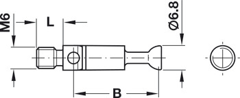 Mitre-joint connector, for one sided installation