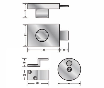 Screw fix partition fittings, Thurnbolt indicator and staple