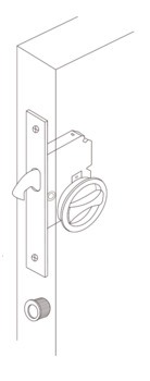 Mortice Sliding Lock, sliding cavity door lock