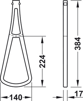 Pull rod extension, For 2004 wardrobe lift