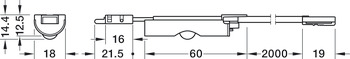 Motion detector, Loox5, for Häfele Loox drawer profile, 12 V