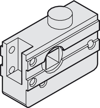 Round bolt lock, without guide pin