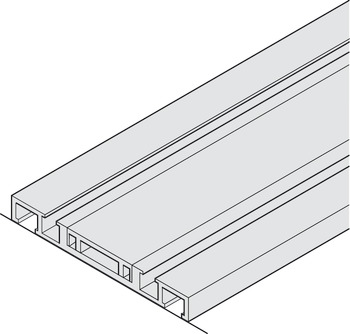 Adapter for floor guide, 90 x 40 mm (L x H)