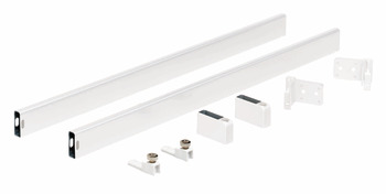 Gallery railing set, Nova Pro, white rectangular