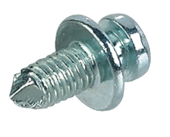 Connecting screw, for installation in metal
