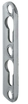 Profiled plate, For machined-recess installation, with 2 slots