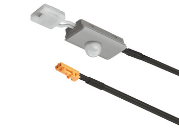 Häfele Loox Motion detector for aluminium profile, Plastic, silver coloured