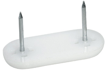Furniture glide, height 5 mm, plastic, for knocking in