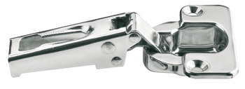 Concealed hinge, stainless steel, full overlay mounting