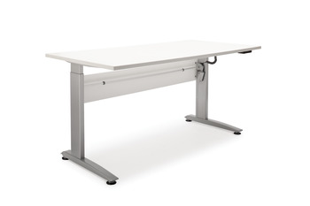 Desk frame, Electronic, height adjustable, for straight workstation
