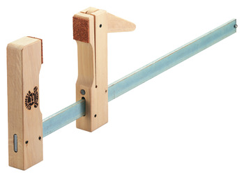 Klemmsia quick-clamp, ideal for bonding, hornbeam, steel rail