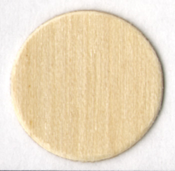 Cover caps, Real wood lacquered, self-adhesive, ⌀ 18 mm