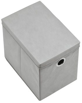 Storage box, With lid, fabric