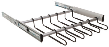 Pants Rack Pull-out, With full extension slide, 18 hangers