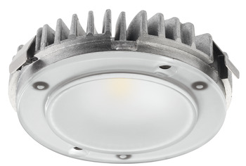 Recess/surface mounted downlight, Modular, monochrome, Häfele Loox5 LED 3092, aluminium, 24 V
