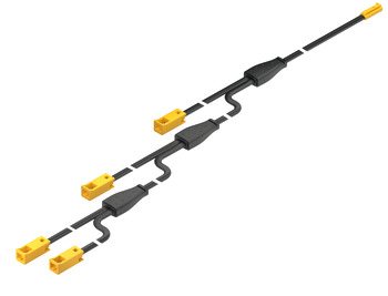 4-way extension lead, For Häfele Loox5 12 V 2-Pin (Monochrome Or Multi-White 2-Wire Technology)