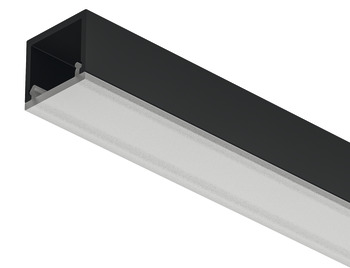 Profile for under mounting, Häfele Loox5 profile 2101, for LED strip lights, aluminium