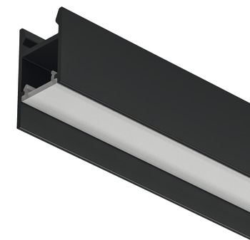 Profile for under mounting, Häfele Loox5 profile 2104, for LED strip lights, polycarbonate