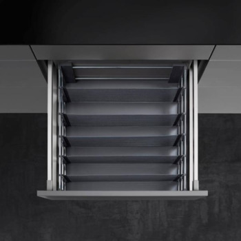 Drawer compartment system, Universal, flexible, Kessebohmer Spcaeflexx, for cabinet widths from 600 mm
