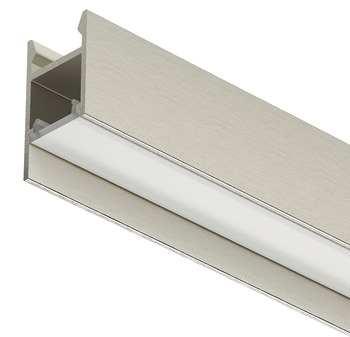 Profile for under mounting, Häfele Loox5 profile 2104, for LED strip lights, polycarbonate