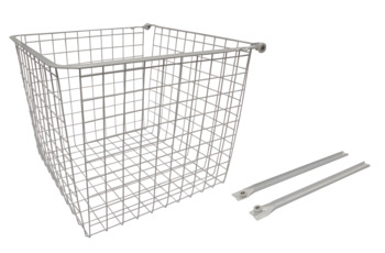 Pull-out wire storage basket, For base cabinet fittings